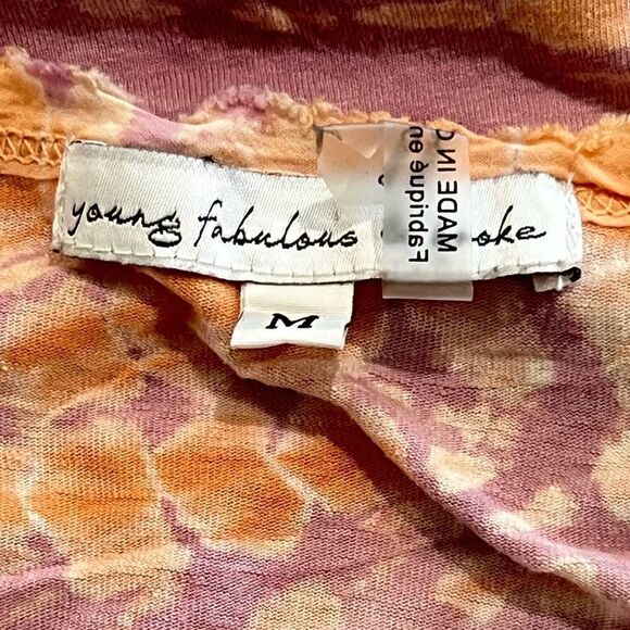 Young Fabulous and Broke Tie Dye Tee Shirt Women’s Medium - Picture 2 of 2